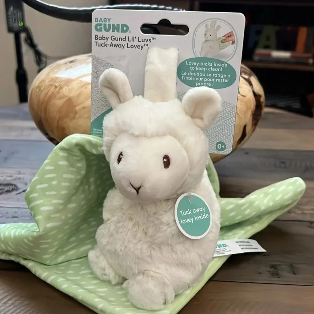 BABY GUND LIL’ LUVS TUCK-AWAY LOVEY: LIAM LLAMA-NEW